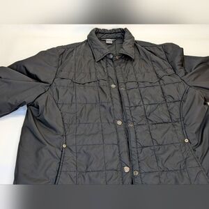 Womens Black Quilted Jacket